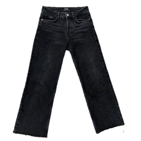 Zara mid-rise ankle length wide leg jeans - Picture 1 of 6